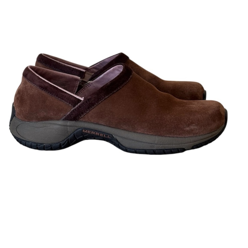 Merrell  Encore Adam’s Brown Suede Slip-On Comfort Loafers women’s size 7